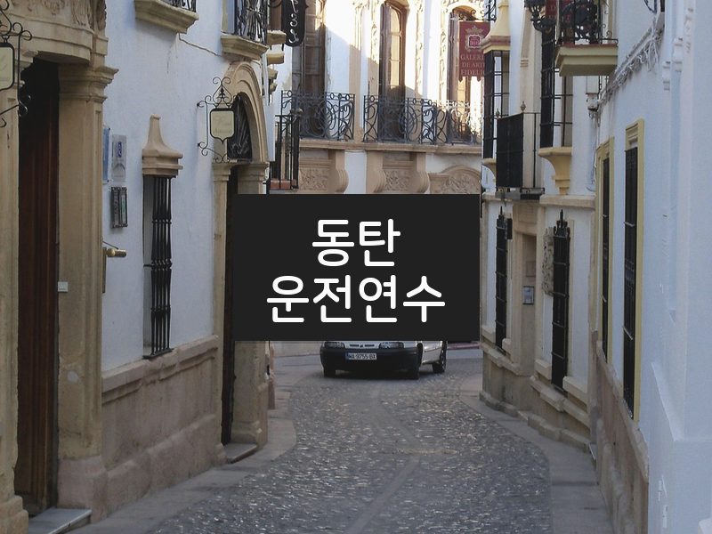 동탄운전연수 후기