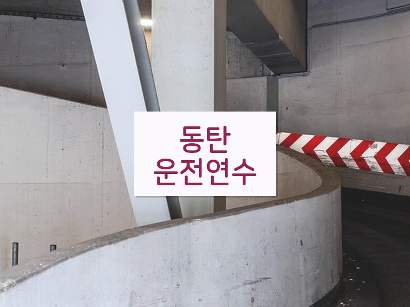 동탄운전연수 후기
