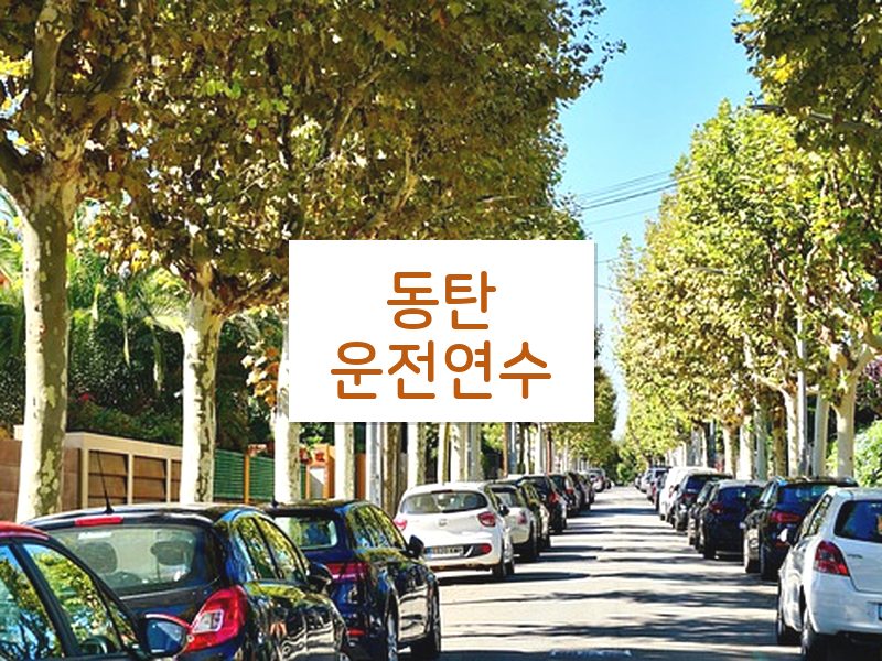 동탄운전연수 후기