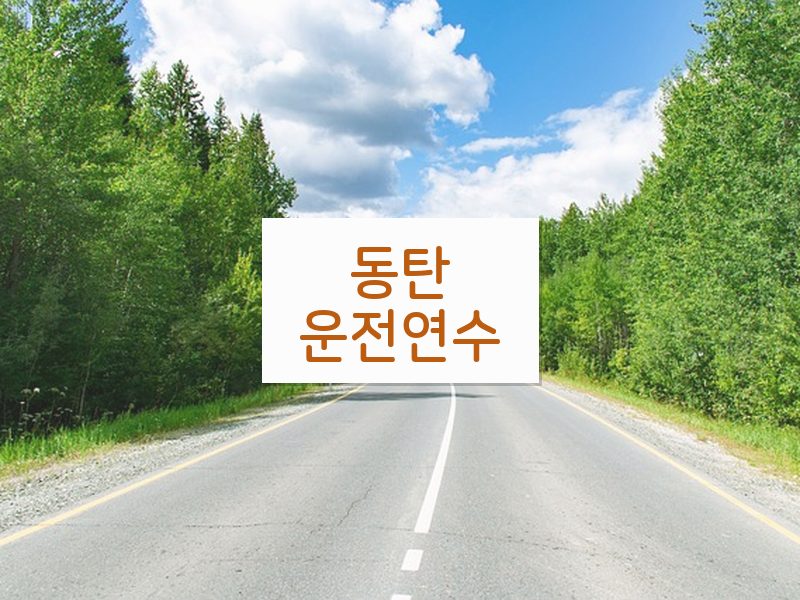 동탄운전연수 후기