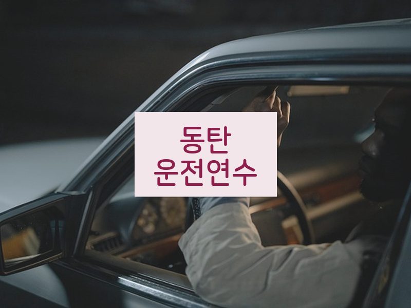 동탄운전연수 후기