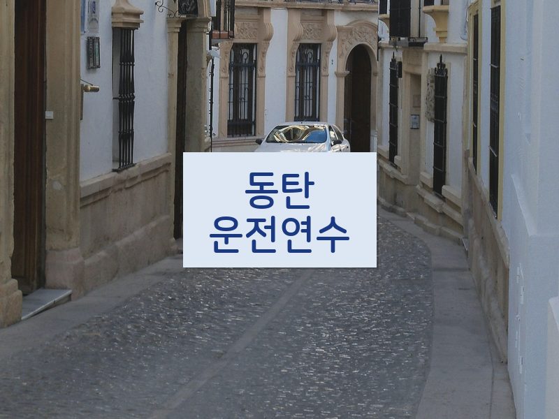동탄운전연수 후기