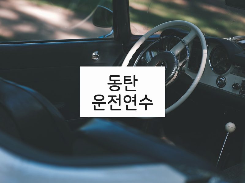 동탄운전연수 후기