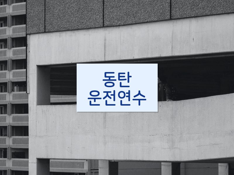 동탄운전연수 후기