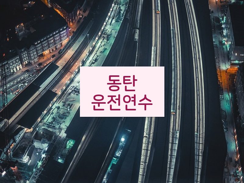 동탄운전연수 후기