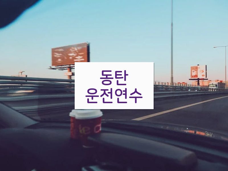 동탄운전연수 후기