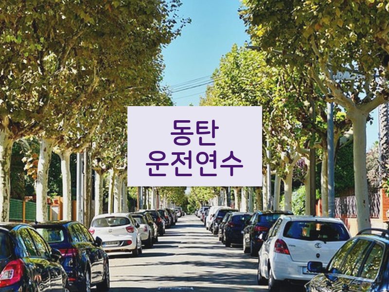 동탄운전연수 후기