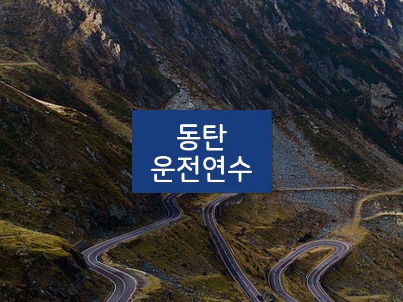 동탄운전연수 후기