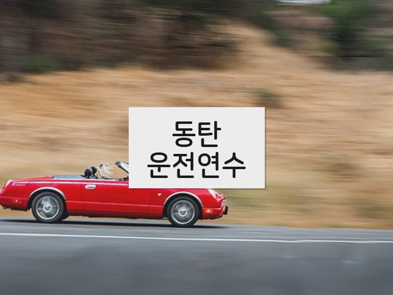 동탄운전연수 후기
