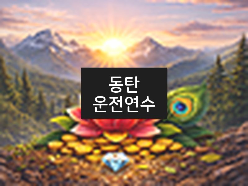 동탄운전연수 후기