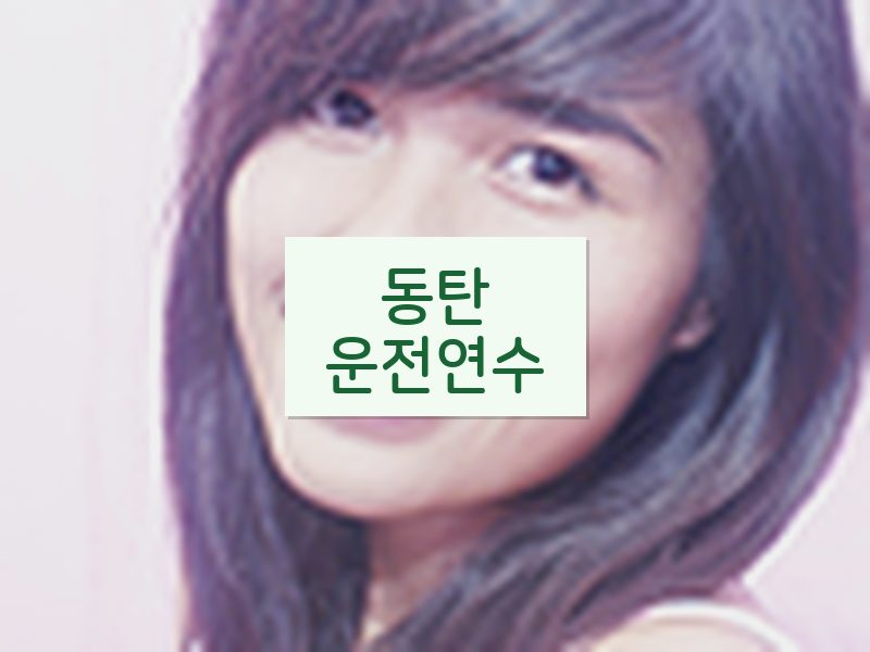 동탄운전연수 후기