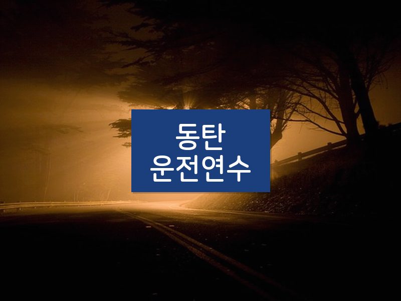 동탄운전연수 후기