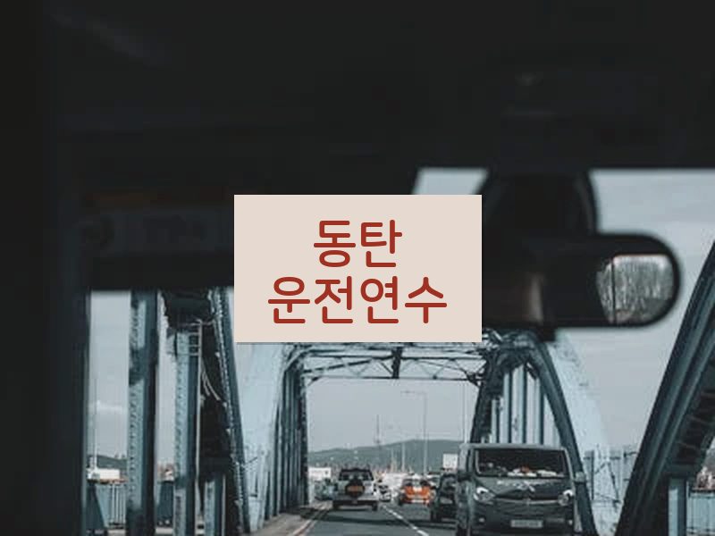 동탄운전연수 후기