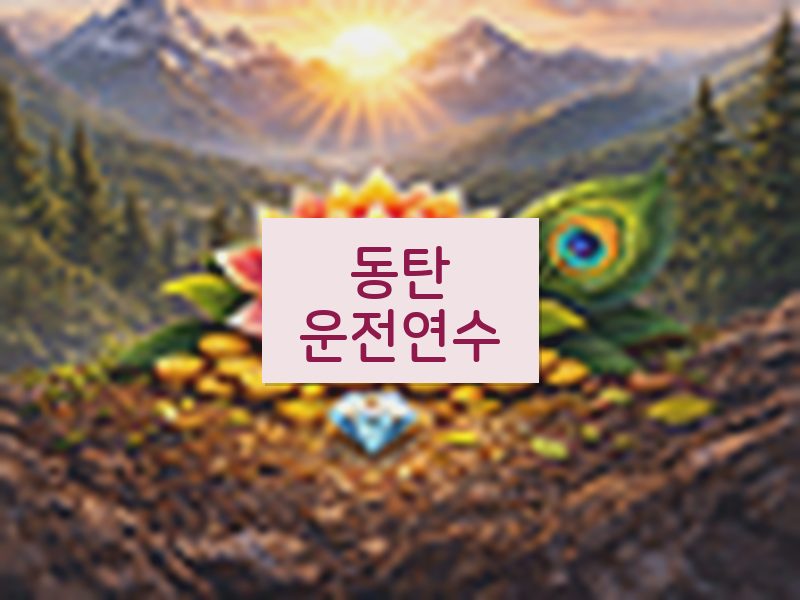 동탄운전연수 후기