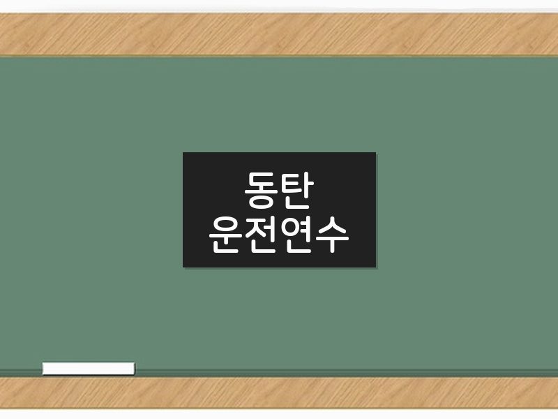 동탄운전연수 후기