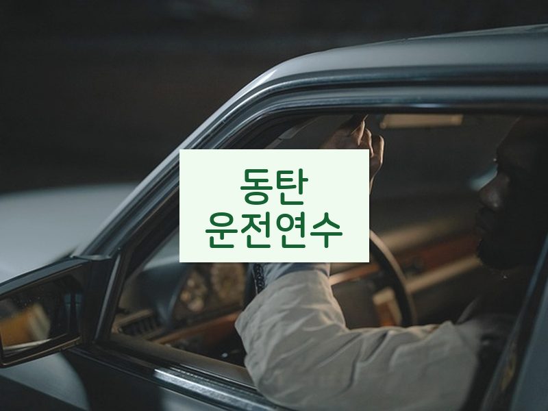 동탄운전연수 후기