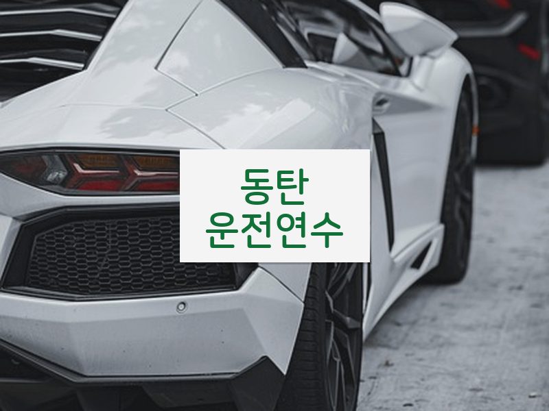 동탄운전연수 후기