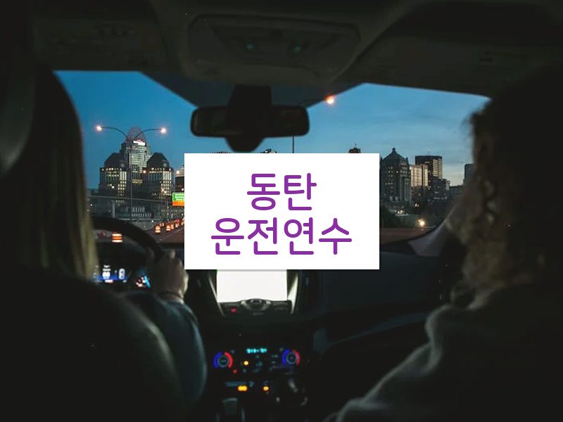동탄운전연수 후기
