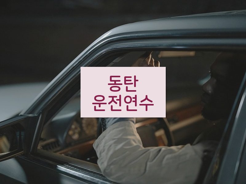 동탄운전연수 후기
