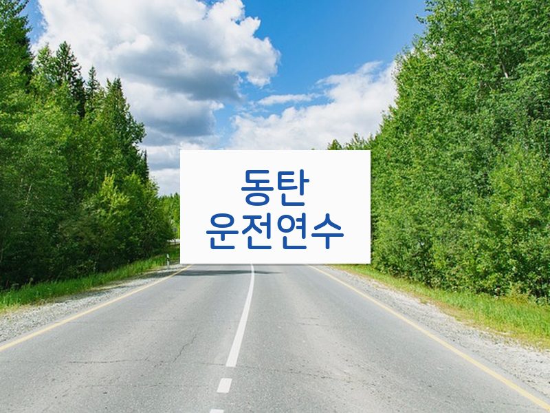 동탄운전연수 후기