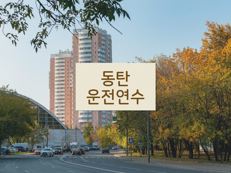 동탄운전연수 후기