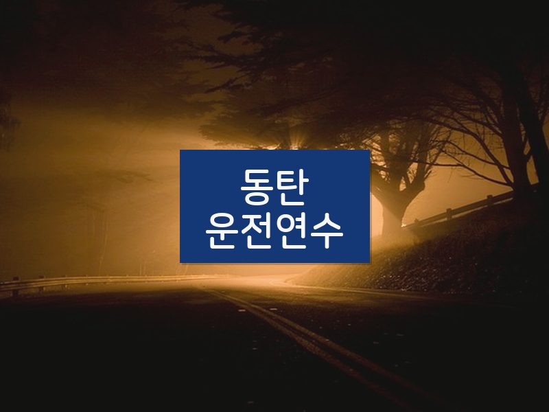 동탄운전연수 후기