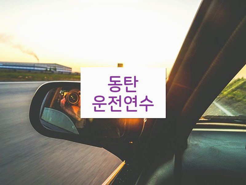 동탄운전연수 후기