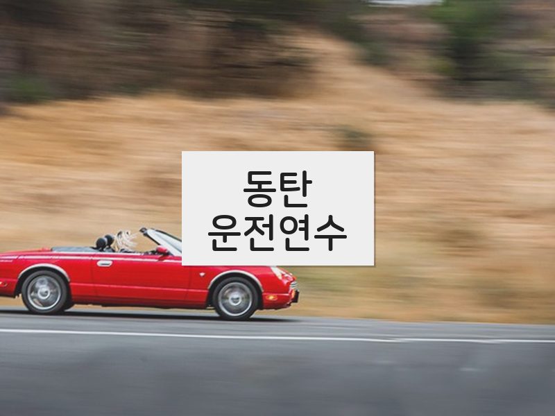 동탄운전연수 후기
