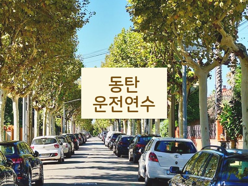동탄운전연수 후기