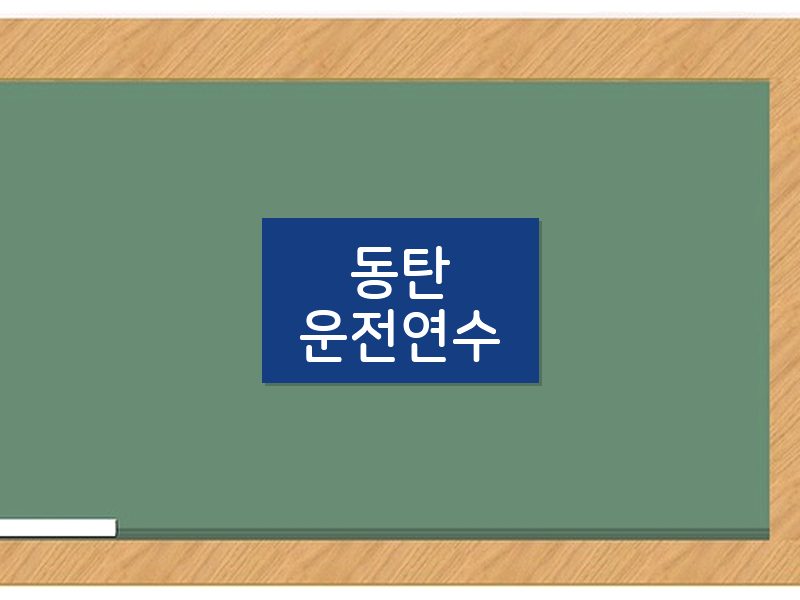 동탄운전연수 후기