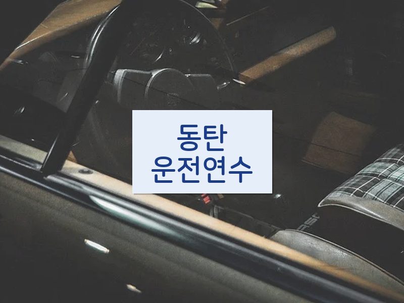 동탄운전연수 후기