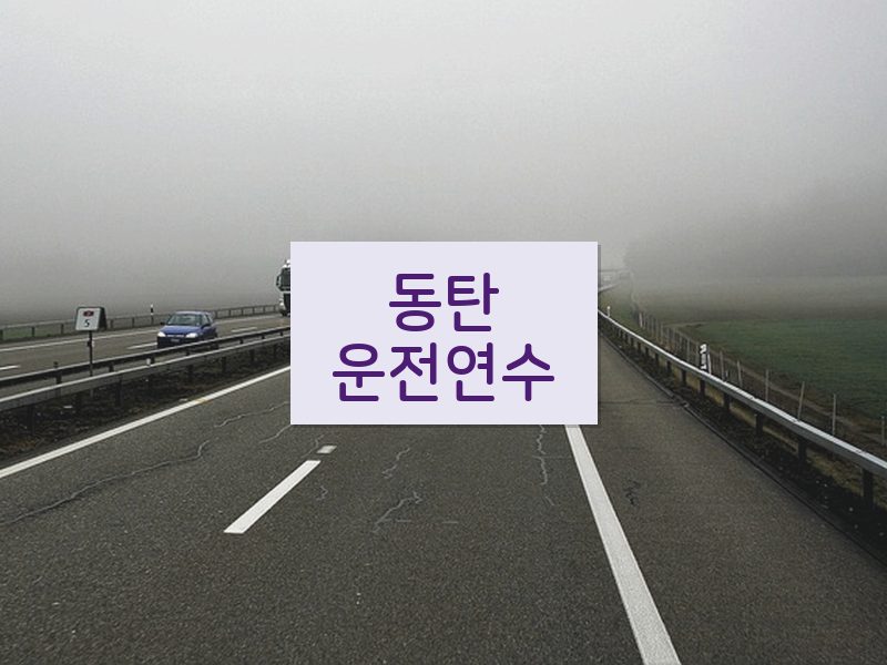 동탄운전연수 후기