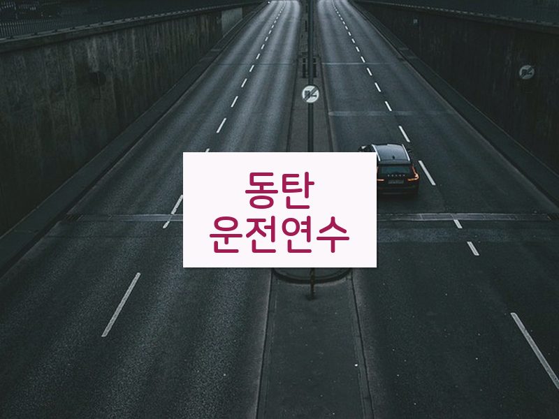 동탄운전연수 후기