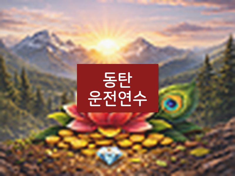 동탄운전연수 후기