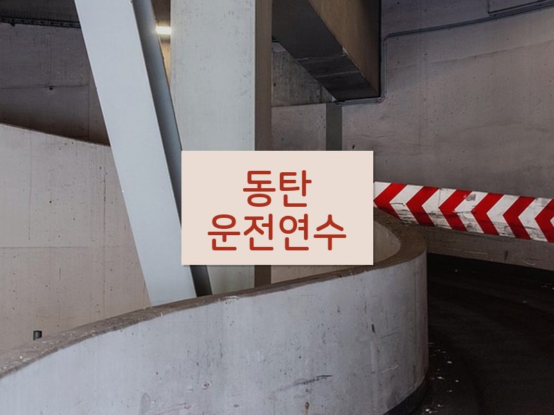 동탄운전연수 후기