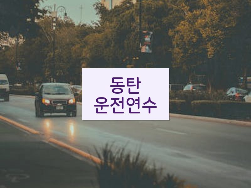 동탄운전연수 후기