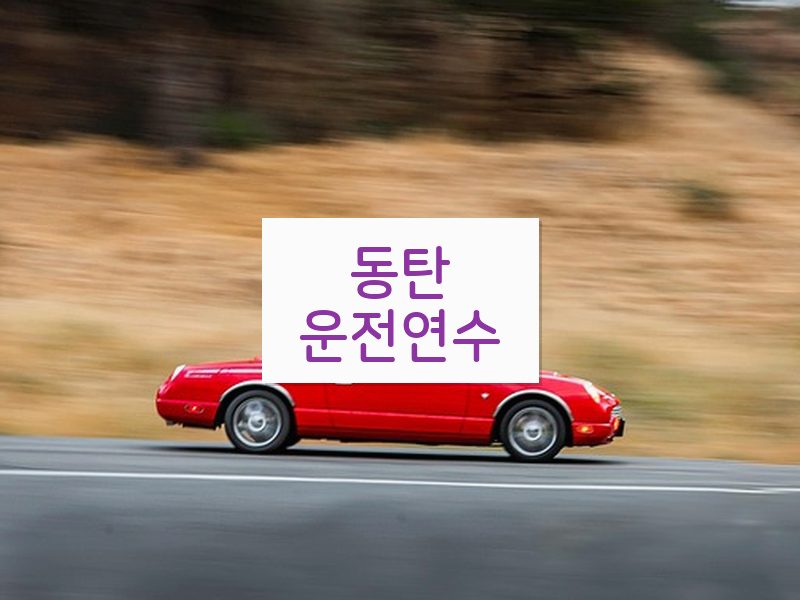동탄운전연수 후기