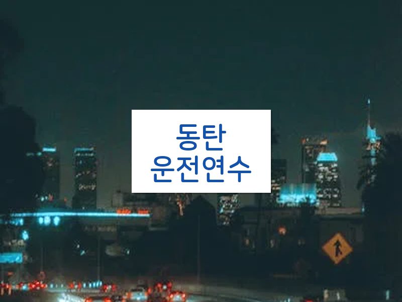 동탄운전연수 후기