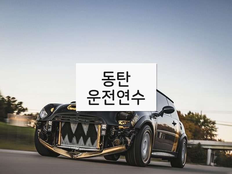 동탄운전연수 후기