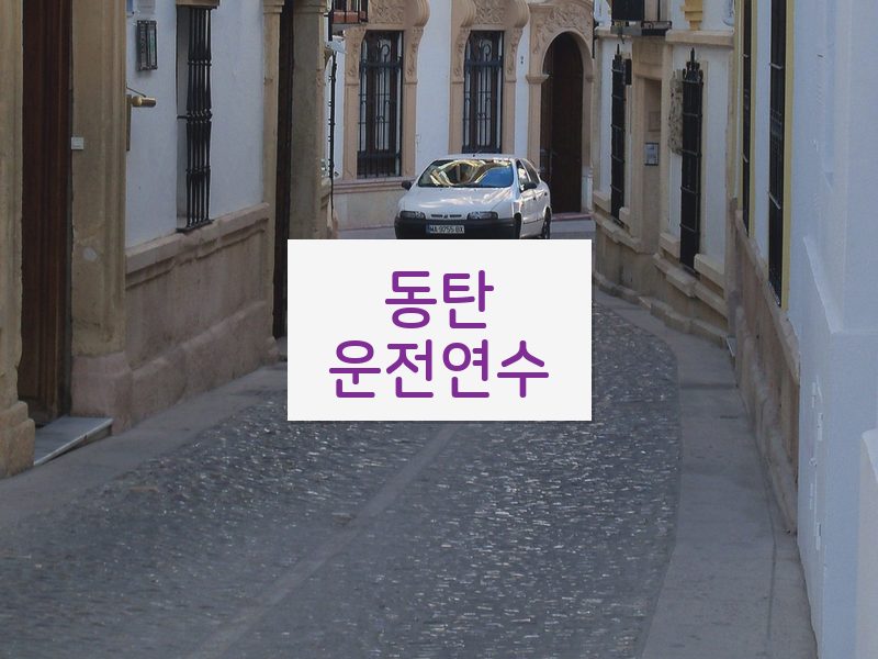 동탄운전연수 후기