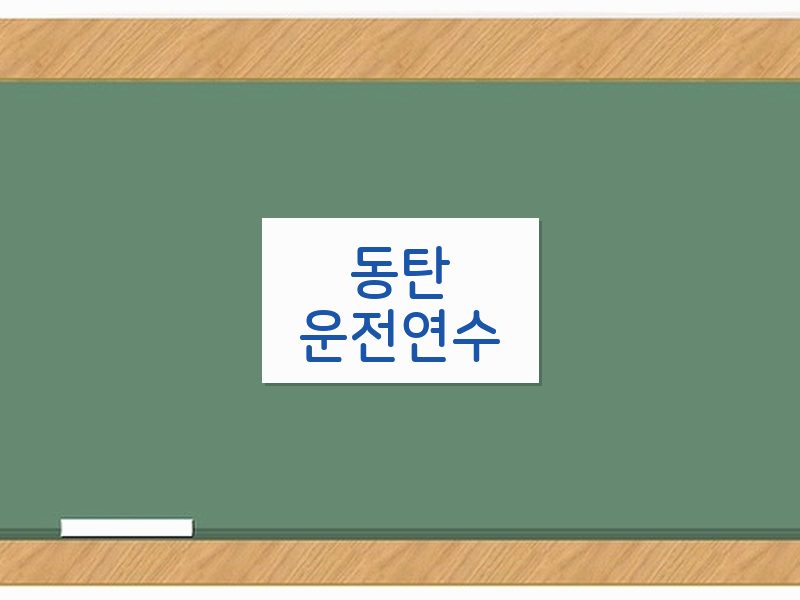 동탄운전연수 후기