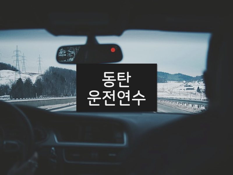 동탄운전연수 후기