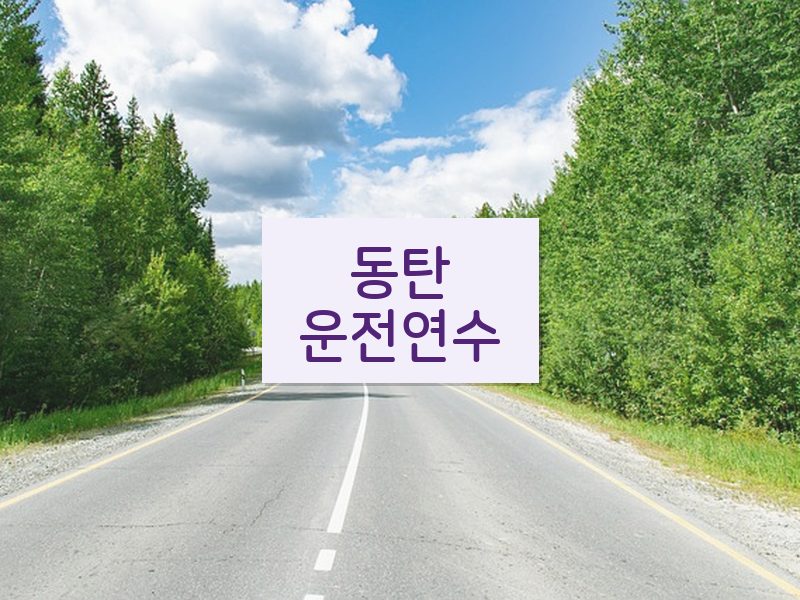 동탄운전연수 후기