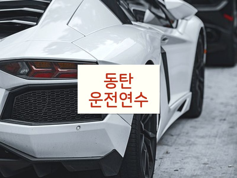 동탄운전연수 후기