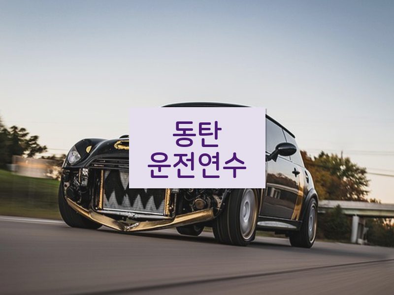 동탄운전연수 후기