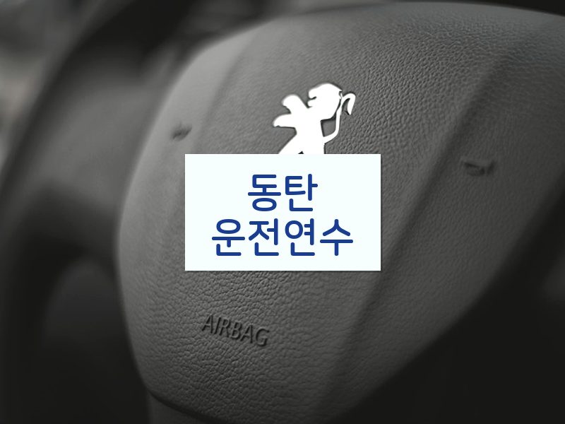동탄운전연수 후기