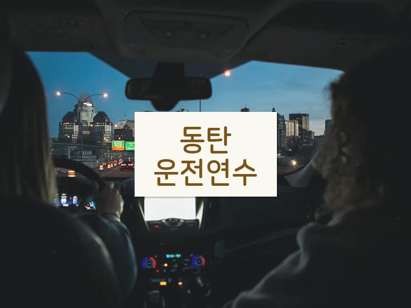 동탄운전연수 후기