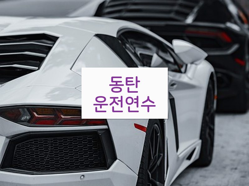 동탄운전연수 후기