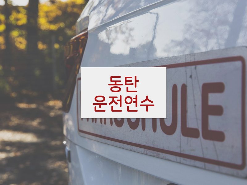 동탄운전연수 후기