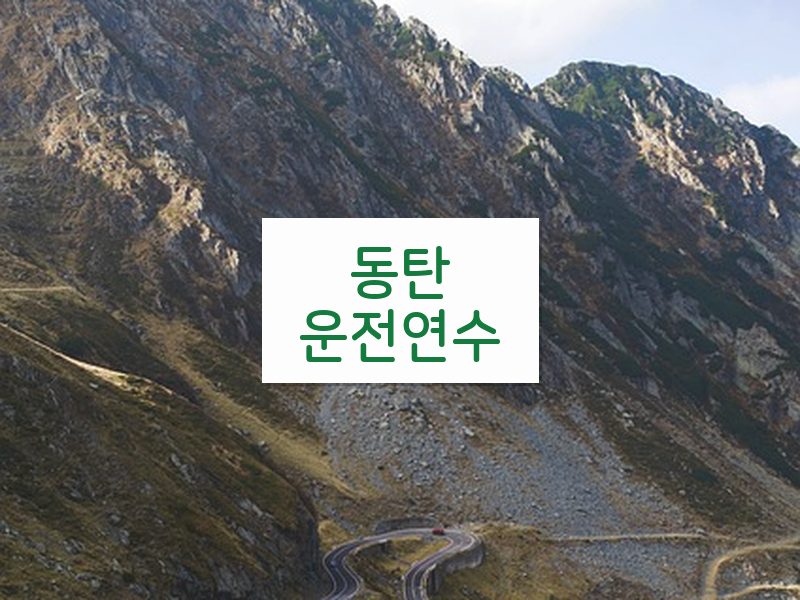 동탄운전연수 후기